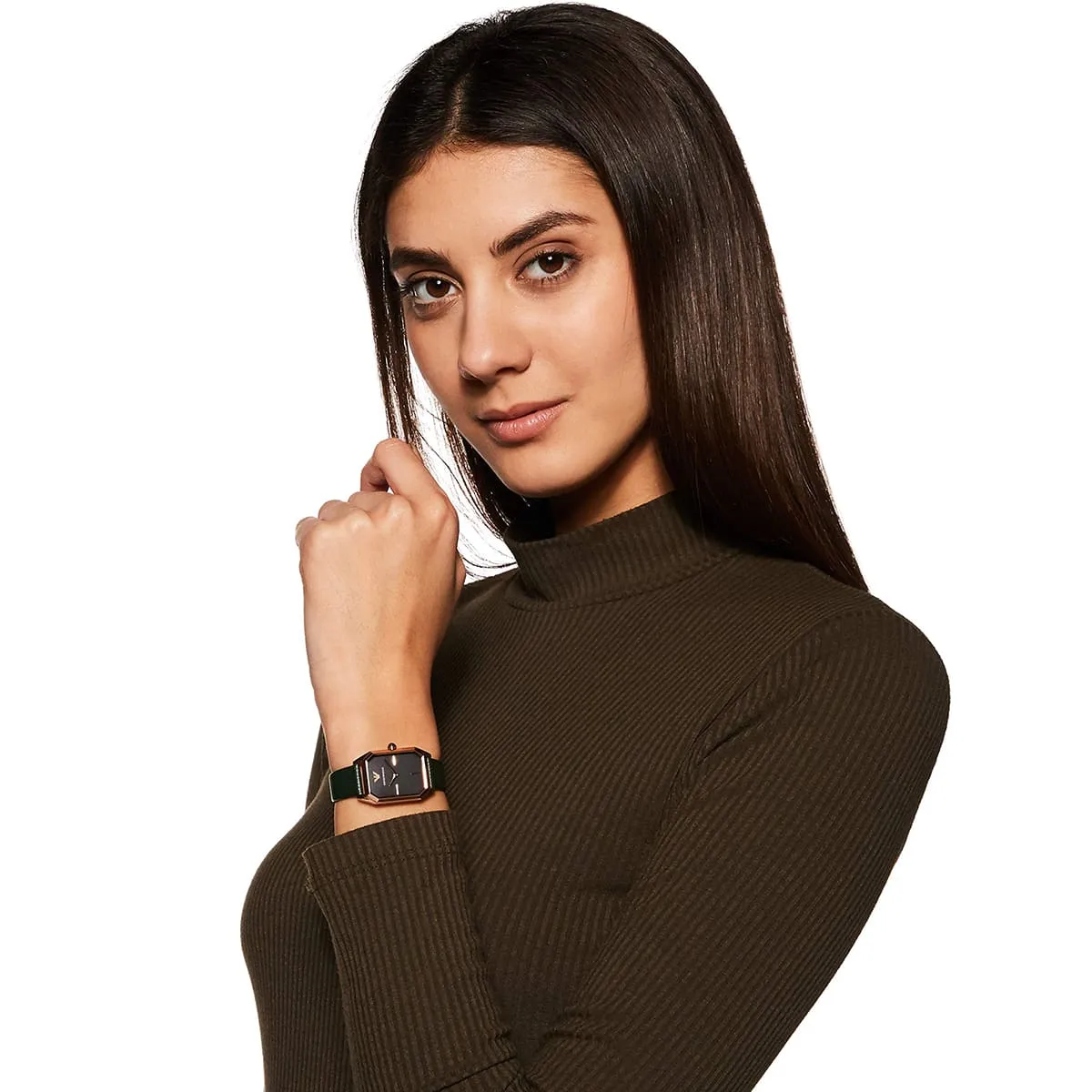 Emporio Armani Gioia AR11149 Quartz Mother Of Pearl Dial Genuine Leather Strap Ladies Watch