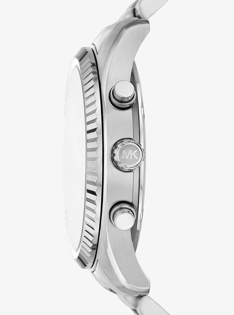Michael Kors Lexington MK9165 Chronograph Quartz Blue Dial Stainless Steel Chain Men’s Watch