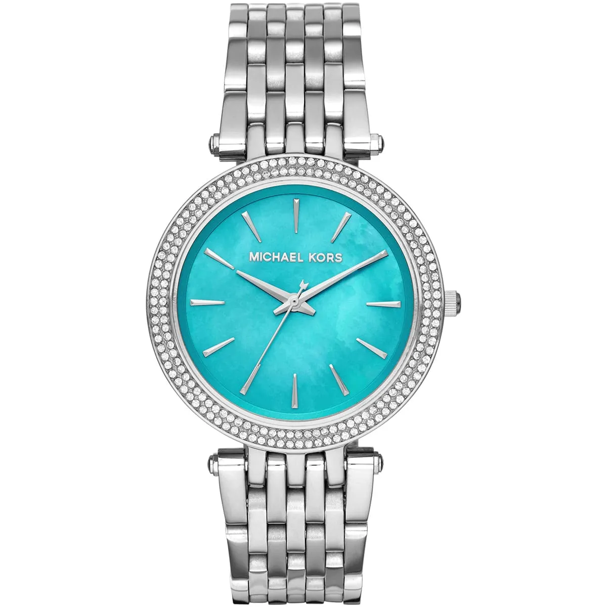 Michael Kors Darci MK3515 Ocean Blue Dial Quartz Stainless Steel Chain Ladies Watch