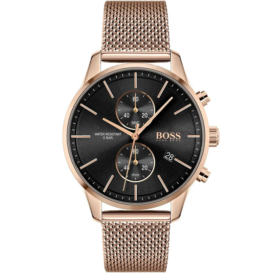 Hugo Boss Associate HB1513806 Chronograph Quartz Stainless Steel Mesh Chain Men’s Watch