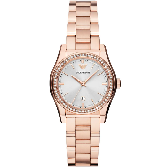 Emporio Armani AR11558 Quartz Rose Gold Tone Stainless Steel Chain Lady’s Watch