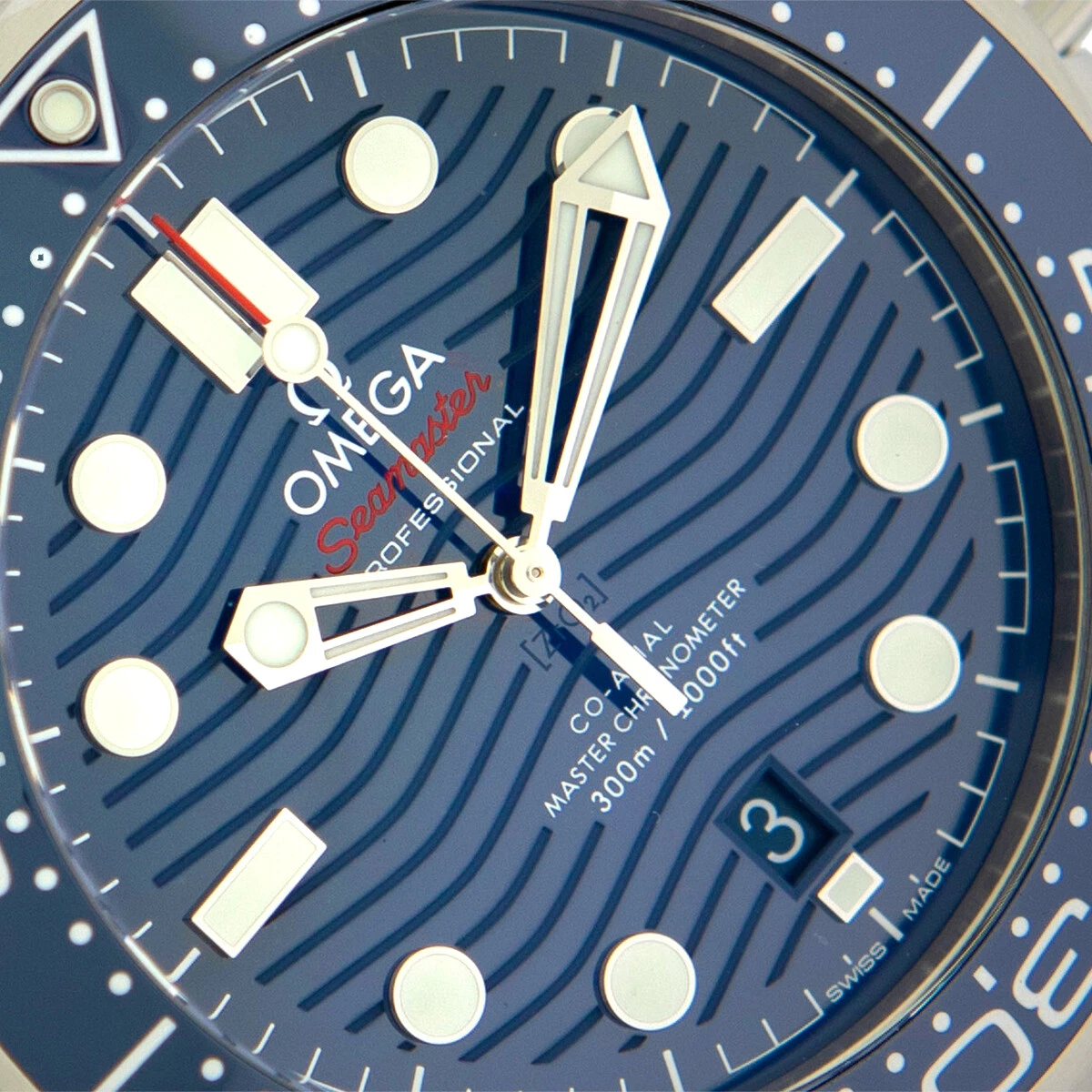 Omega Seamaster Professional Diver 300M Co-Axial Chronometer Automatic Blue Dial Stainless Steel Limited Edition Men's Watch