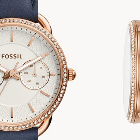 Fossil Tailor ES4394 Chronograph Quartz Genuine Leather Women’s Watch
