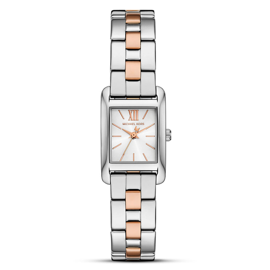 Michael Kors MKO9015 Quartz White Dial Stainless Steel Two-Tone Chain Ladies Watch