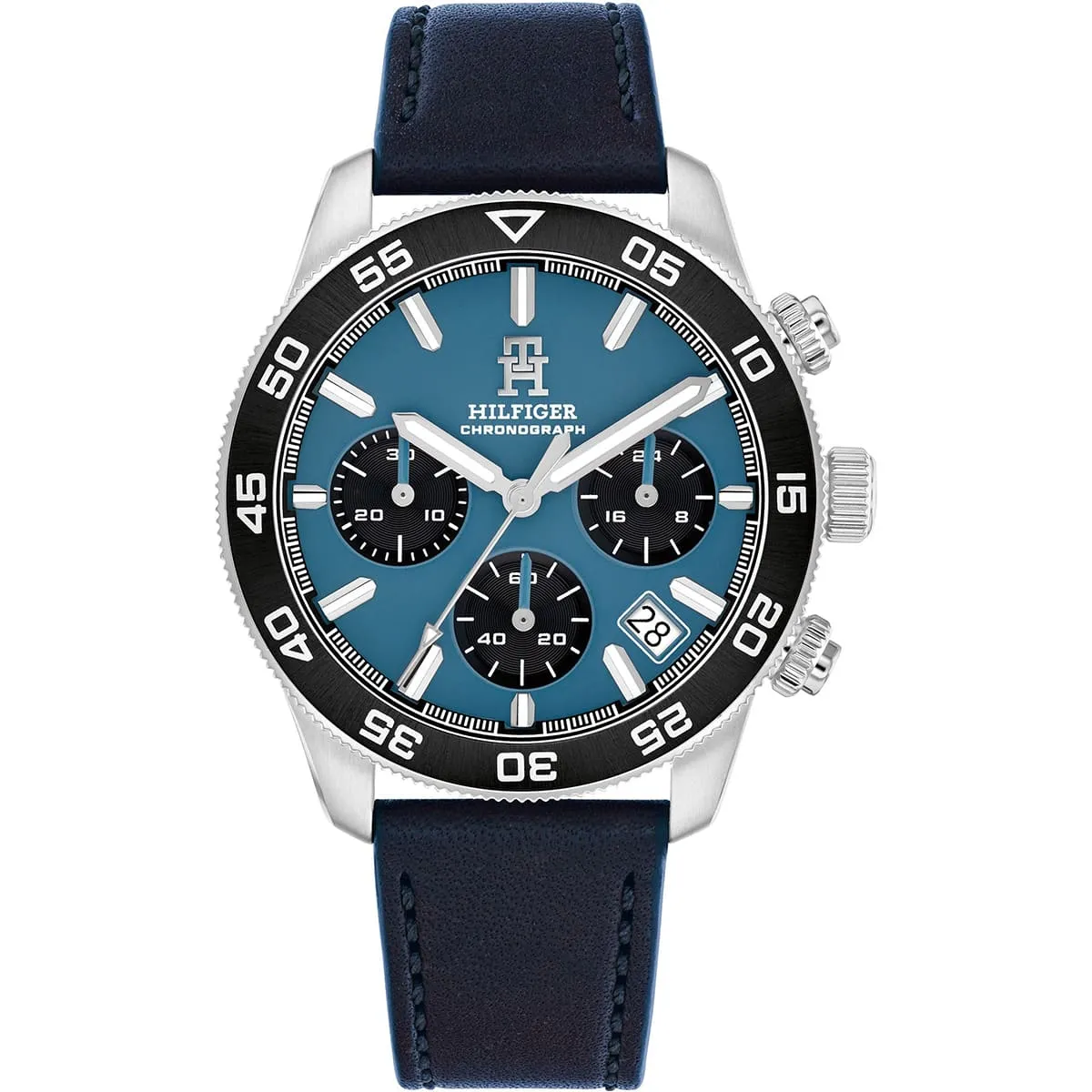 Tommy Hilfiger TH85 1792187 Chronograph Quartz Genuine Leather Blue Belt Men’s Watch