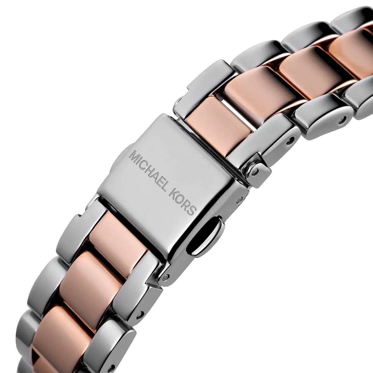Michael Kors Lauryn MK3929 Quartz Blue Dial Stainless Steel Chain Two-Tone  Ladies Watch
