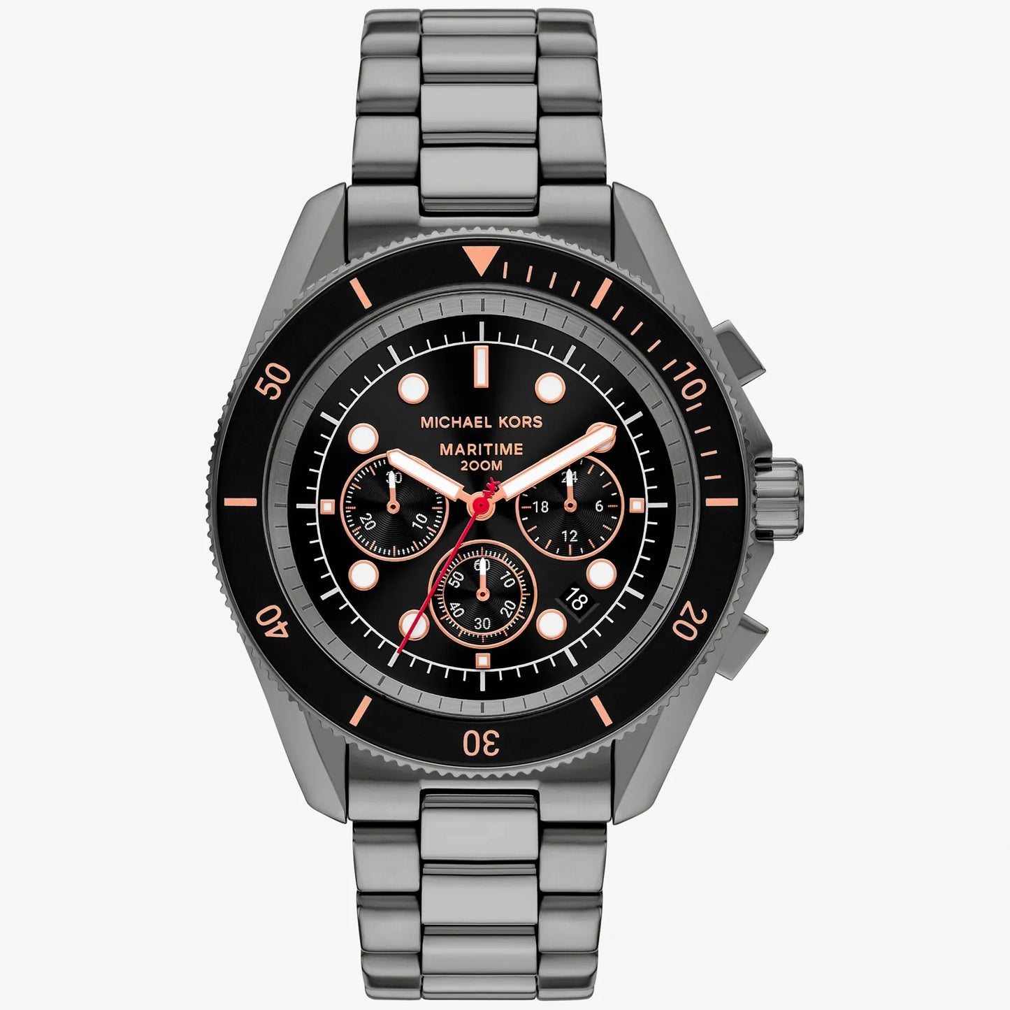 Michael Kors Maritime MK9204 Chronograph Quartz Black Dial Stainless Steel Chain Men’s Watch