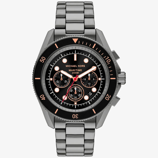 Michael Kors Maritime MK9204 Chronograph Quartz Black Dial Stainless Steel Chain Men’s Watch