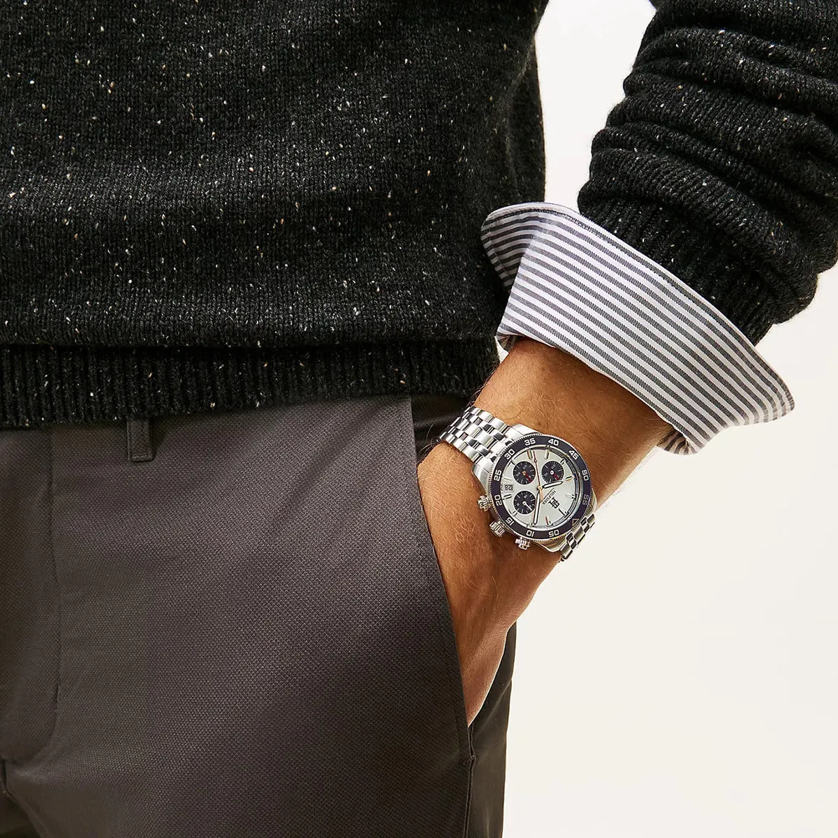 Tommy Hilfiger TH85 Panda 1792157 Chronograph Quartz Stainless Steel Chain Men’s Watch