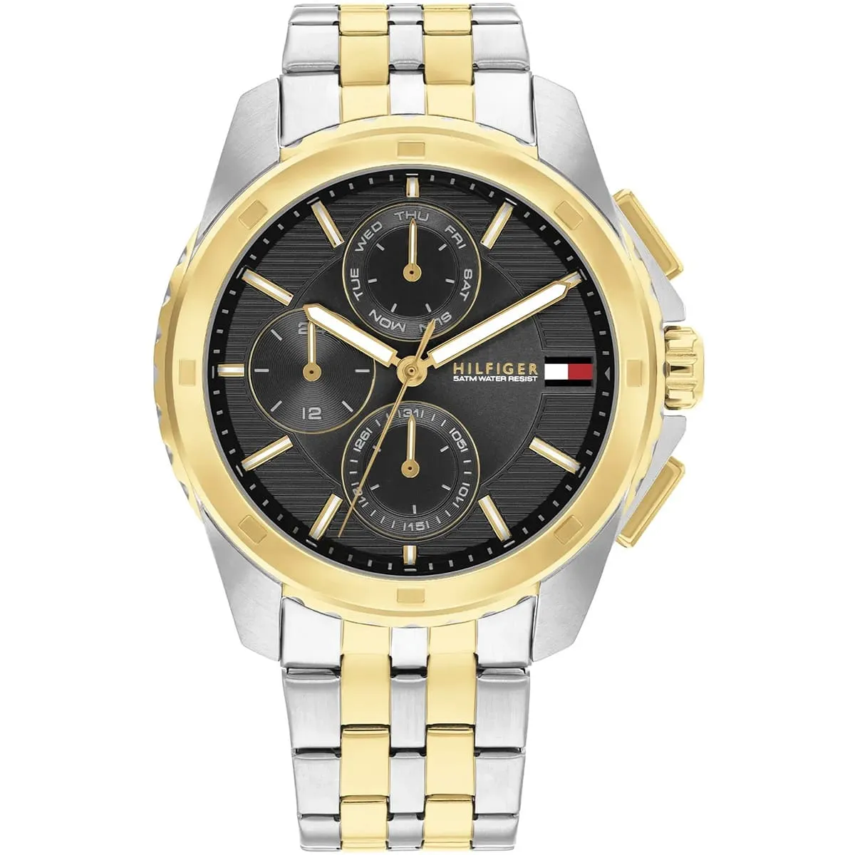 Tommy Hilfiger Walker 1710621 Chronograph Quartz Two-Tone Stainless Steel Chain Men’s Watch