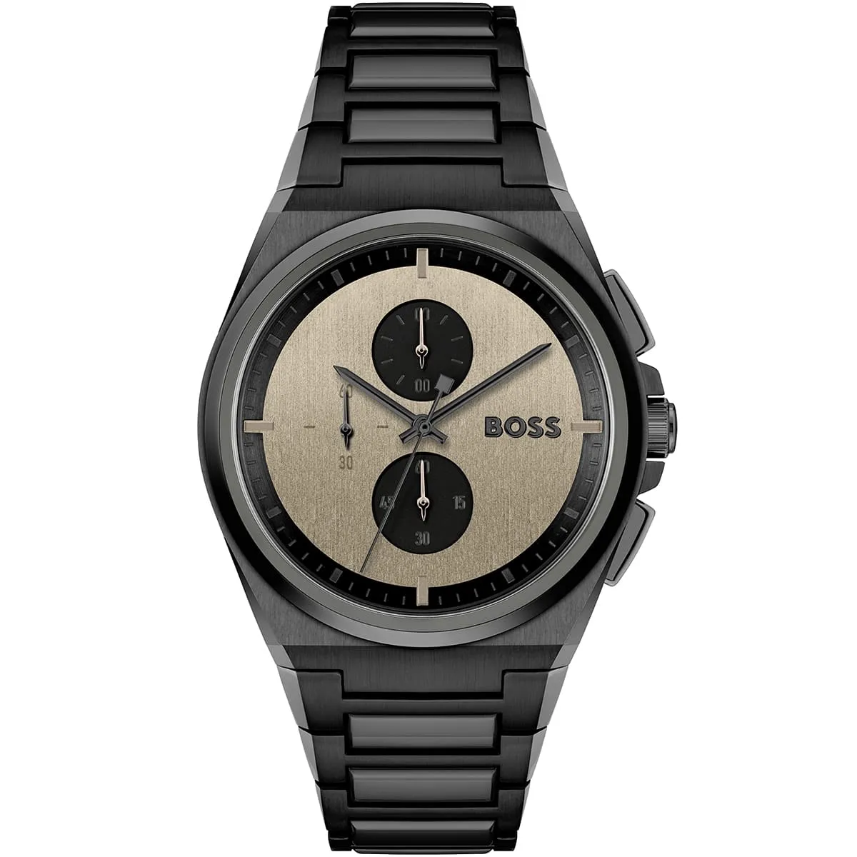 Hugo Boss Steer Chrono Horloge HB1514043 Chronograph Quartz Stainless Steel Chain Men’s Watch