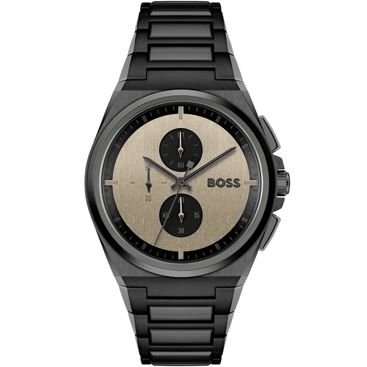 Hugo Boss Steer Chrono Horloge HB1514043 Chronograph Quartz Stainless Steel Chain Men’s Watch