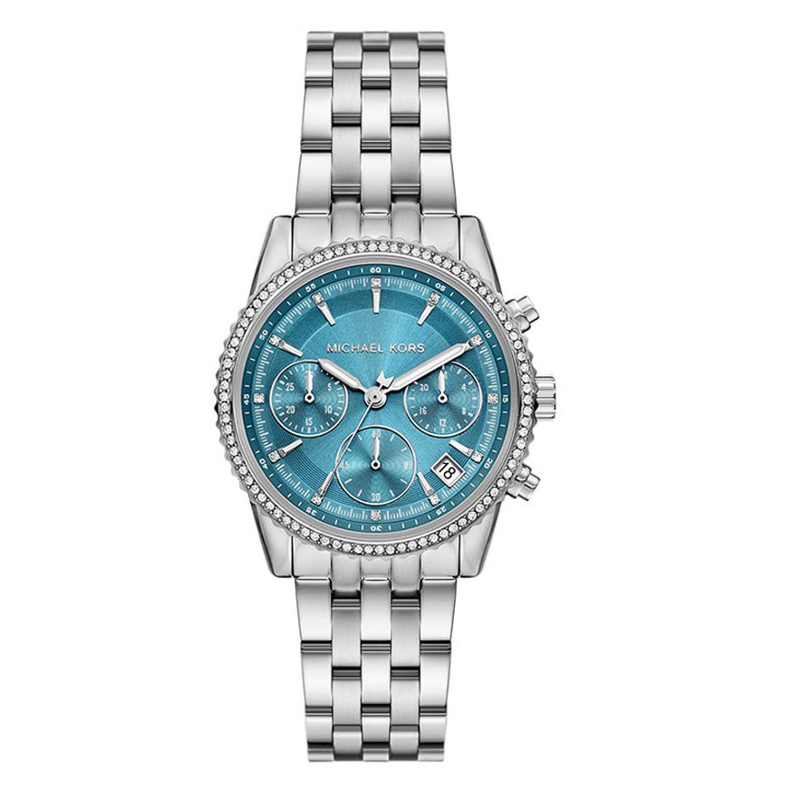 Michael Kors Mini Bryant MK7539 Chronograph Quartz Silver-Tone Stainless Steel Chain Ladies Watch