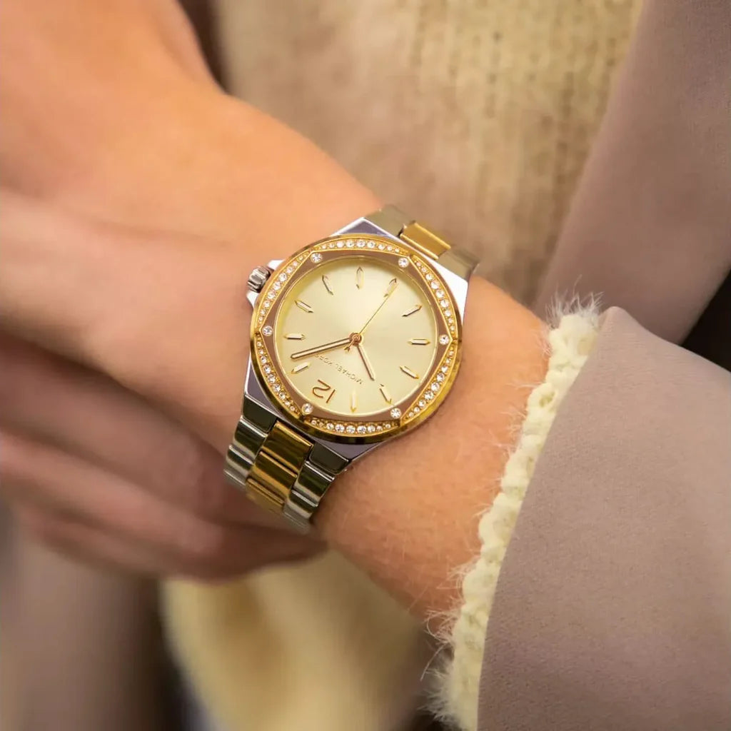 Michael Kors Lennox MK6988 Quartz Two-tone Stainless Steel Chain Ladies Watch