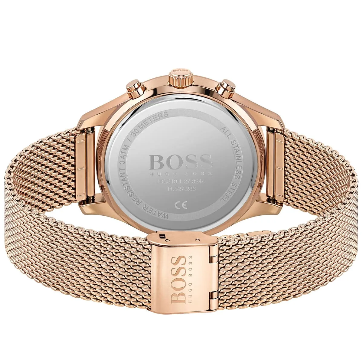 Hugo Boss Associate HB1513806 Chronograph Quartz Stainless Steel Mesh Chain Men’s Watch