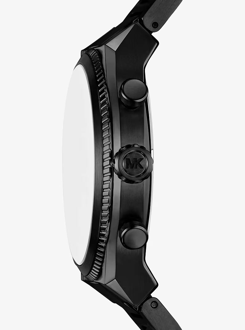 Michael Kors Panorama MK9198 Chronograph Quartz Black Dial Stainless Steel Chain Men’s Watch