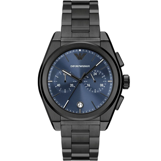 Emporio Armani Federico AR11561 Chronograph Quartz Blue Dial Stainless Steel Chain Men’s Watch