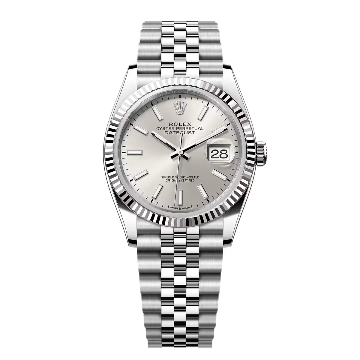 Rolex Datejust ( Ref. 126334-0004 ) 41mm Oystersteel & Jubilee Bracelet Silver Dial 1:1 Swiss Grade Men’s Watch