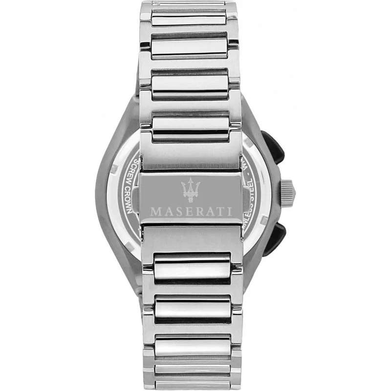 Maserati Triconic R8873639002 Chronograph Quartz Black Dial Stainless Steel Chain Men’s Watch