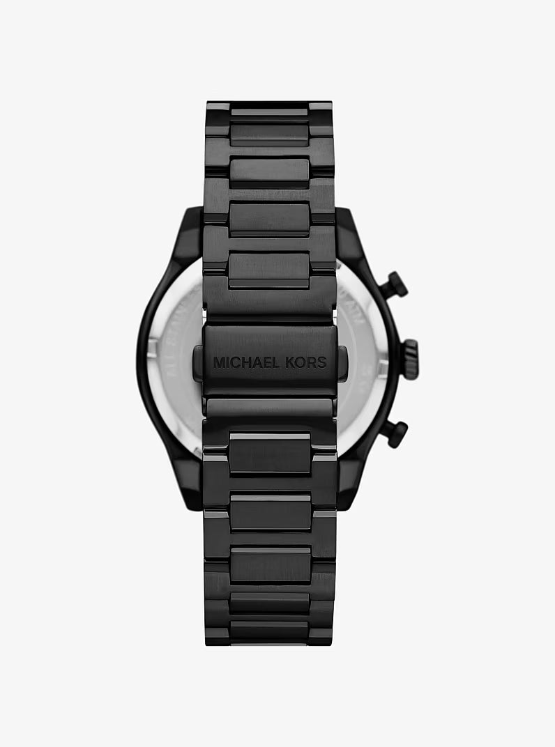 Michael Kors Panorama MK9198 Chronograph Quartz Black Dial Stainless Steel Chain Men’s Watch