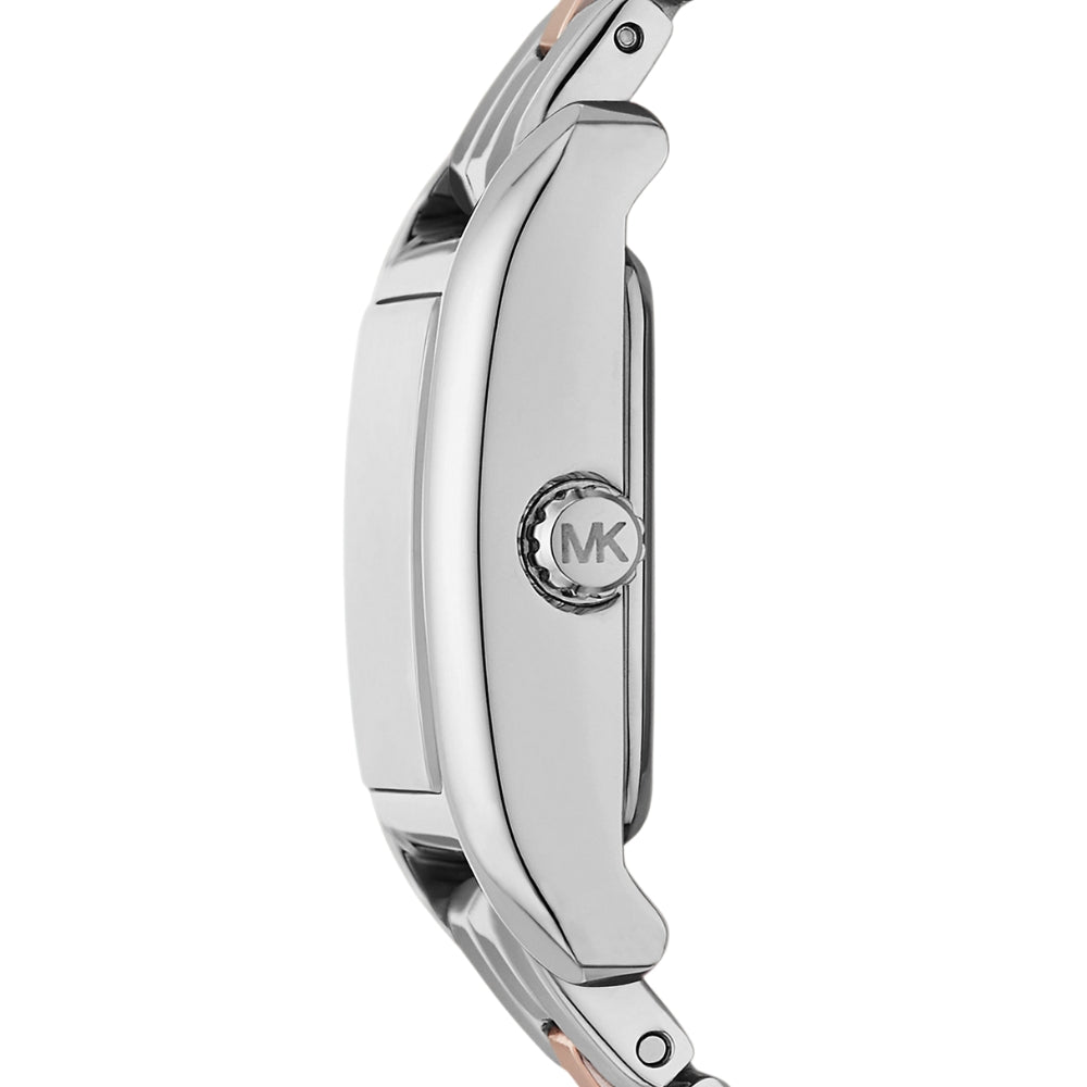 Michael Kors MKO9015 Quartz White Dial Stainless Steel Two-Tone Chain Ladies Watch