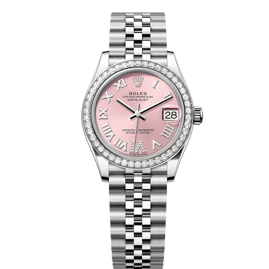 Rolex Lady Date-just Silver Tone Automatic Stainless Steel Chain Lady’s Watch