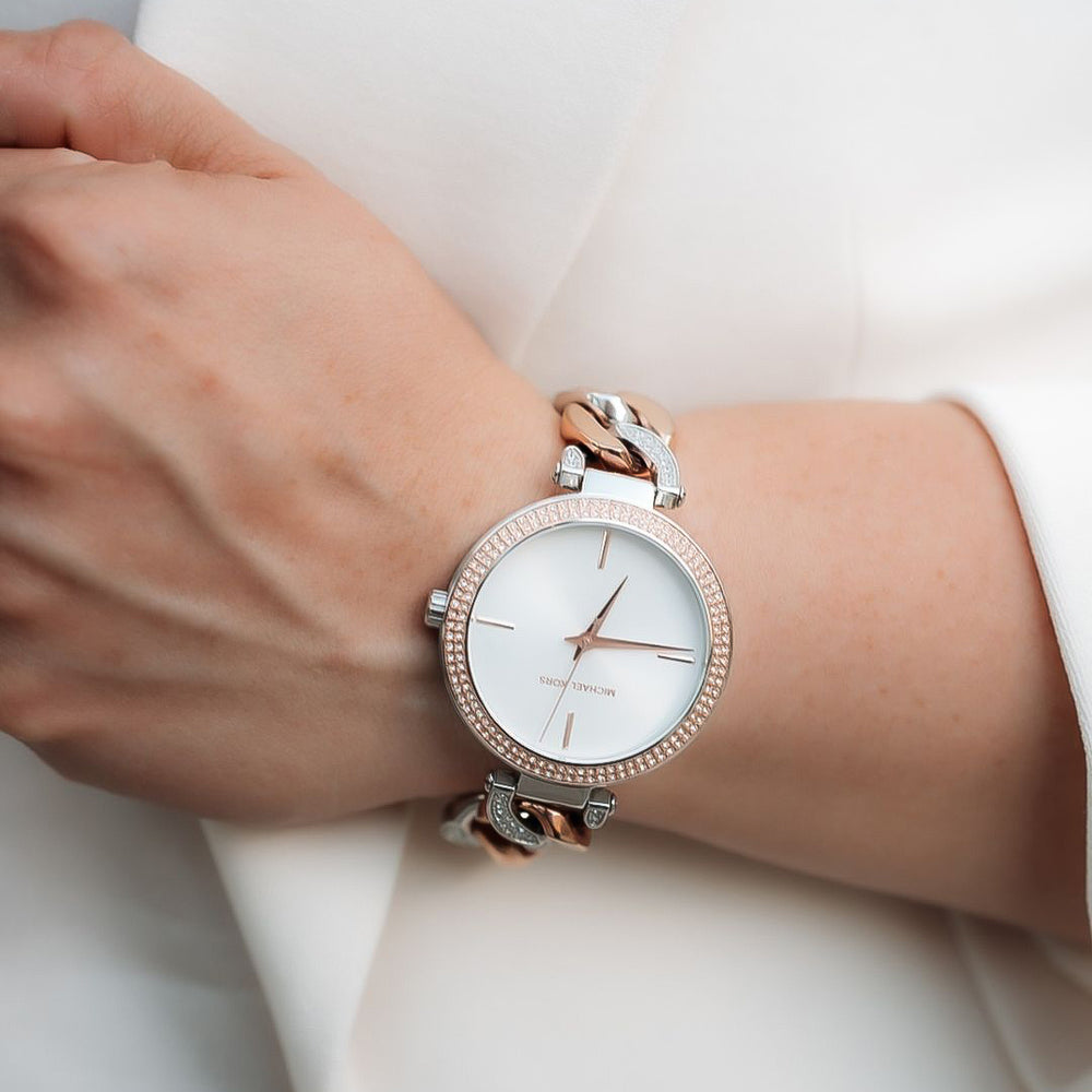 Michael Kors Catelyn MK4634 Quartz Stainless Steel Two-Tone Chain Ladies Watch