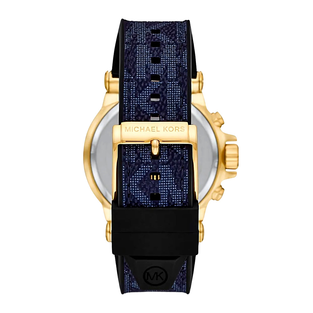 Michael Kors DYLAN MK8936 Chronograph Quartz Blue Dial Silicon Strap Men’s Watch