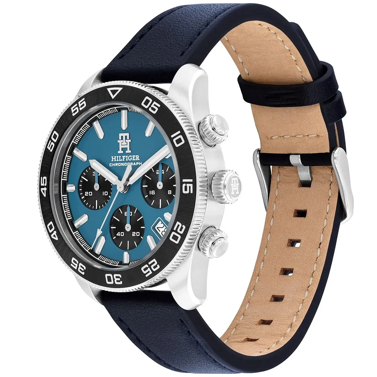 Tommy Hilfiger TH85 1792187 Chronograph Quartz Genuine Leather Blue Belt Men’s Watch