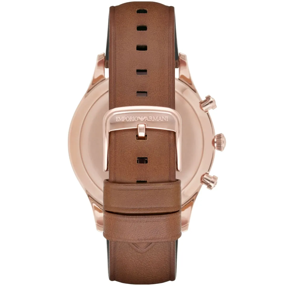 Emporio Armani LAMBDA AR11043 Chronograph Quartz Genuine Leather Men’s Watch