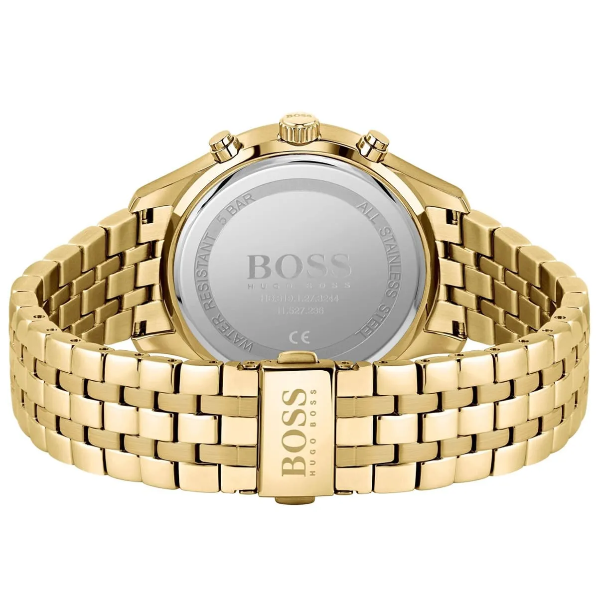 Hugo Boss Associate HB1513841 Chronograph Quartz Gold-Tone Stainless Steel Chain Men’s Watch