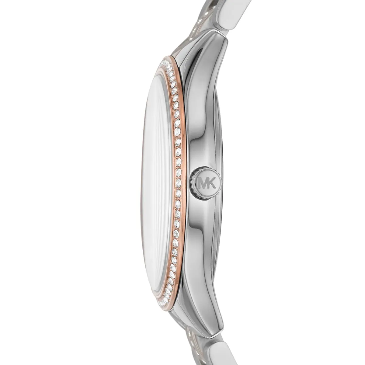 Michael Kors Lauryn MK3929 Quartz Blue Dial Stainless Steel Chain Two-Tone  Ladies Watch
