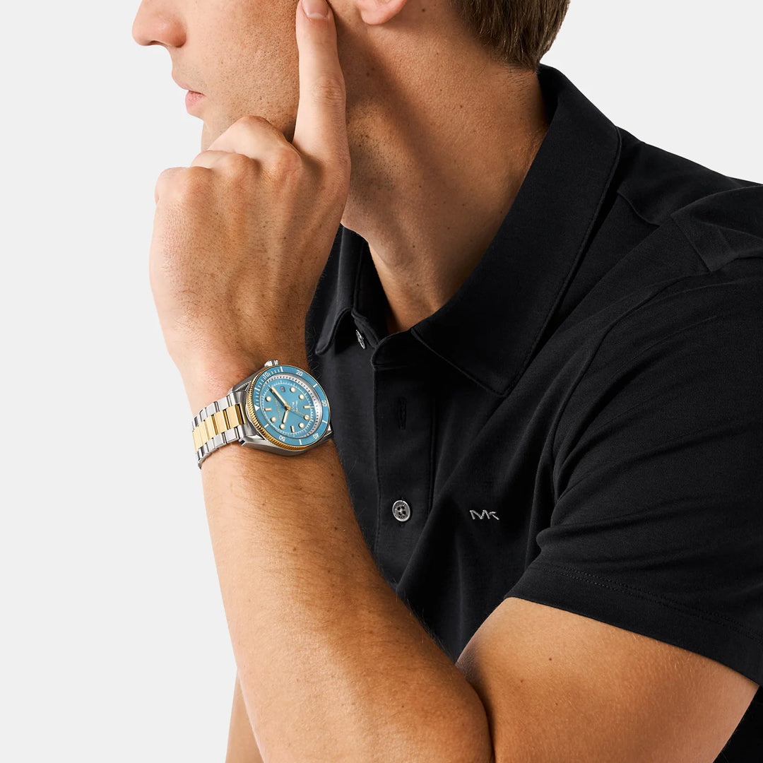 Michael Kors Maritime MK9169 Tiffany Blue Dial Quartz Stainless Steel Chain Men’s Watch