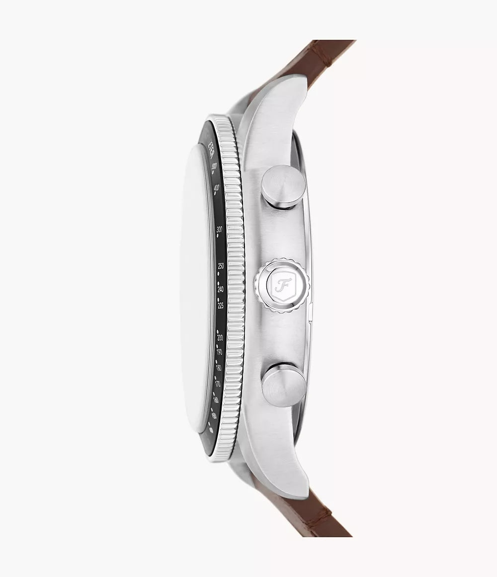 Fossil Sport Tourer FS6042 Chronograph Quartz Genuine Leather Strap Men’s Watch