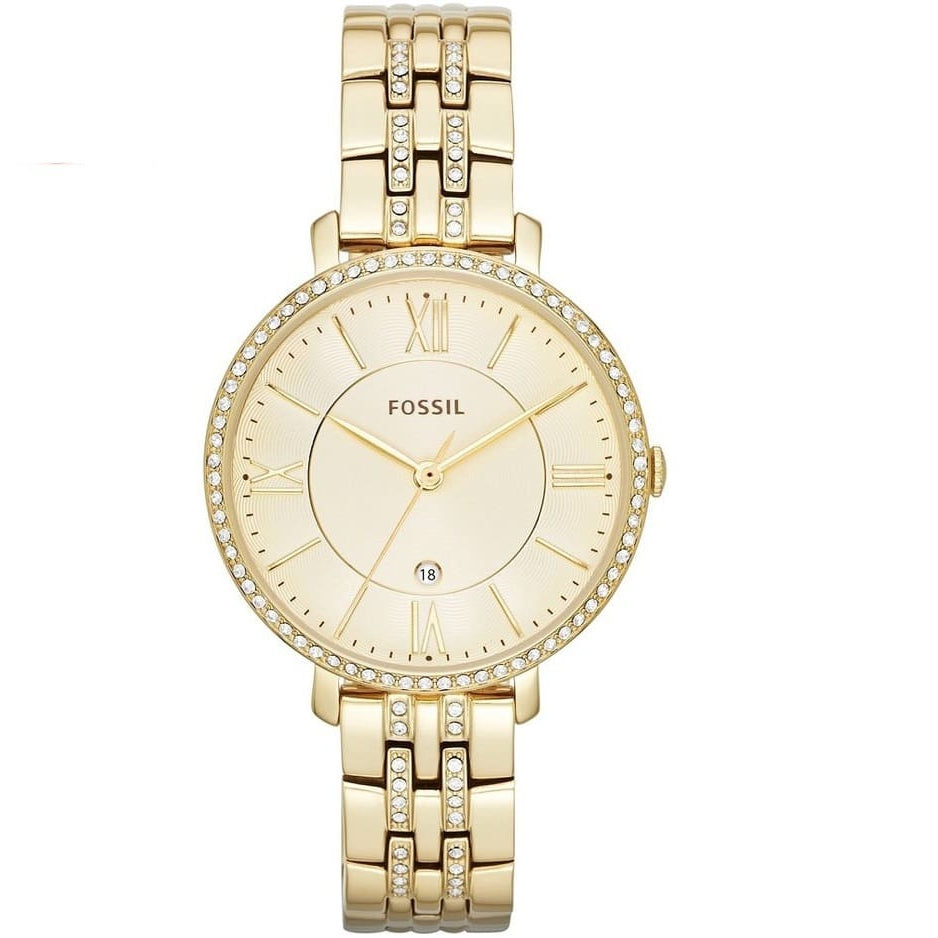 Fossil Jacqueline ES3547 Quartz Gold-Tone Stainless Steel Chain Women’s Watch