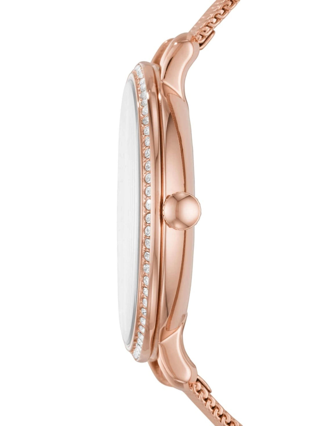 Fossil Jacqueline ES4628 Quartz Rose Gold-Tone Stainless Steel Mesh Bracelet Women’s Watch