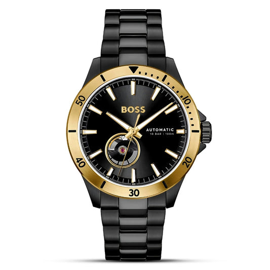 Hugo Boss Troper HB1514203 Automatic Black Dial Stainless Steel Chain Men’s Watch