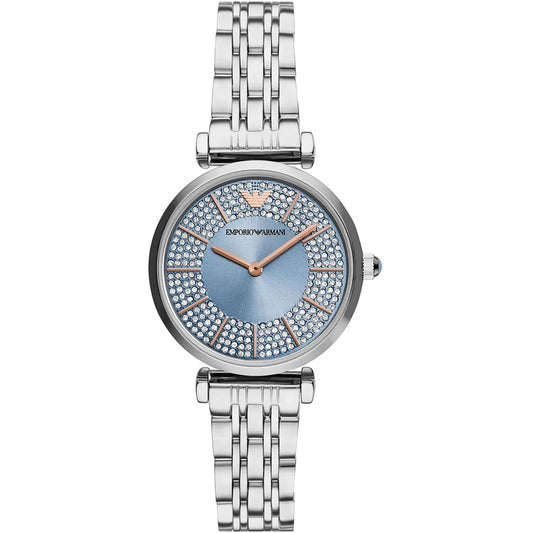 Emporio Armani Gianni T-Bar AR11594 Quartz Stainless Steel Chain Lady’s Watch