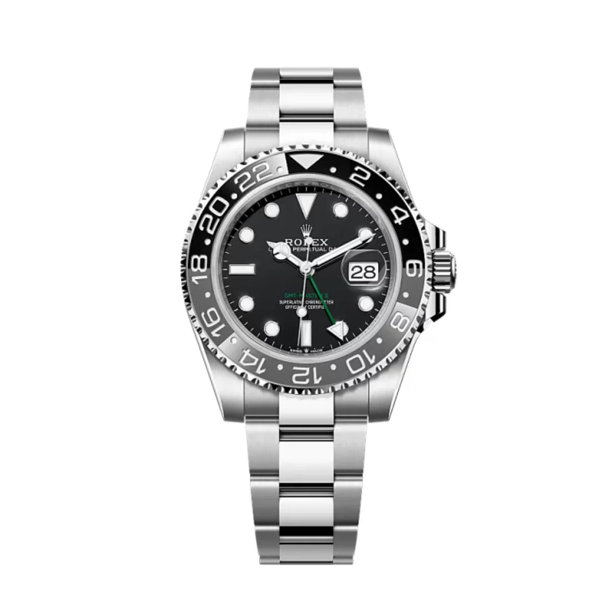 Rolex GMT Master II "Bruce Wayne" Automatic Black Dial Stainless Steel Oyster Chain Bracelet Men’s Watch