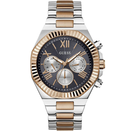 Guess Equity GW0703G4 Chronograph Quartz Black Dial Two-Tone Stainless Steel Chain Men’s Watch