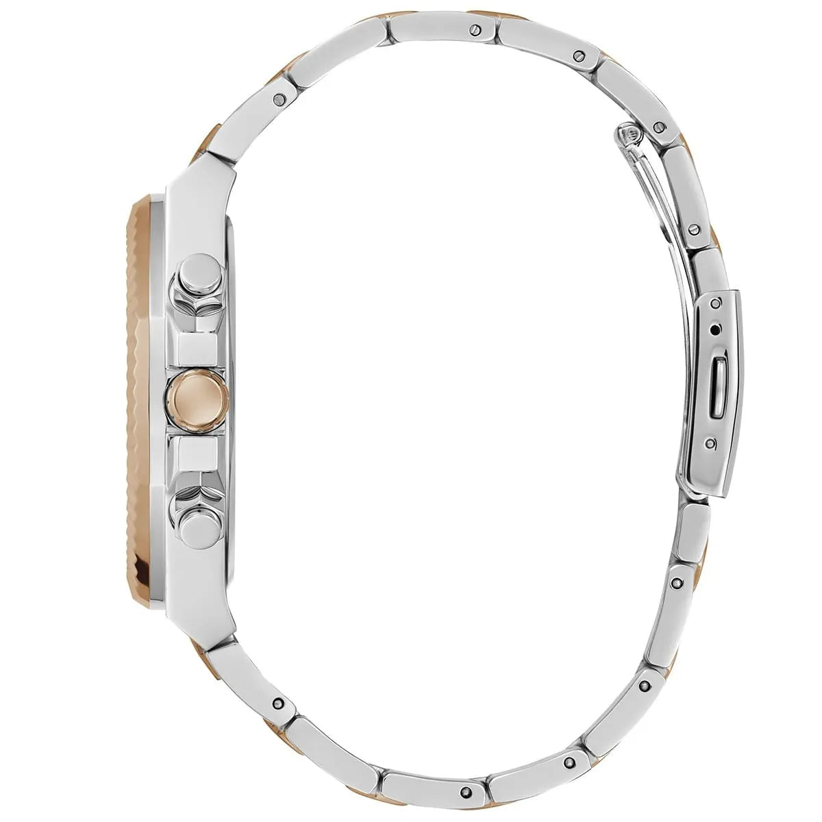 Guess Equity GW0703G4 Chronograph Quartz Black Dial Two-Tone Stainless Steel Chain Men’s Watch