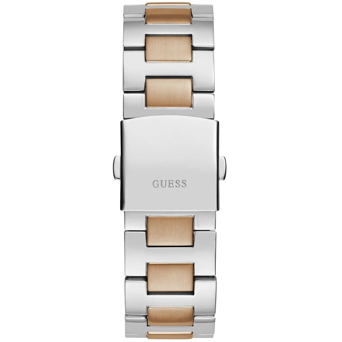 Guess Equity GW0703G4 Chronograph Quartz Black Dial Two-Tone Stainless Steel Chain Men’s Watch