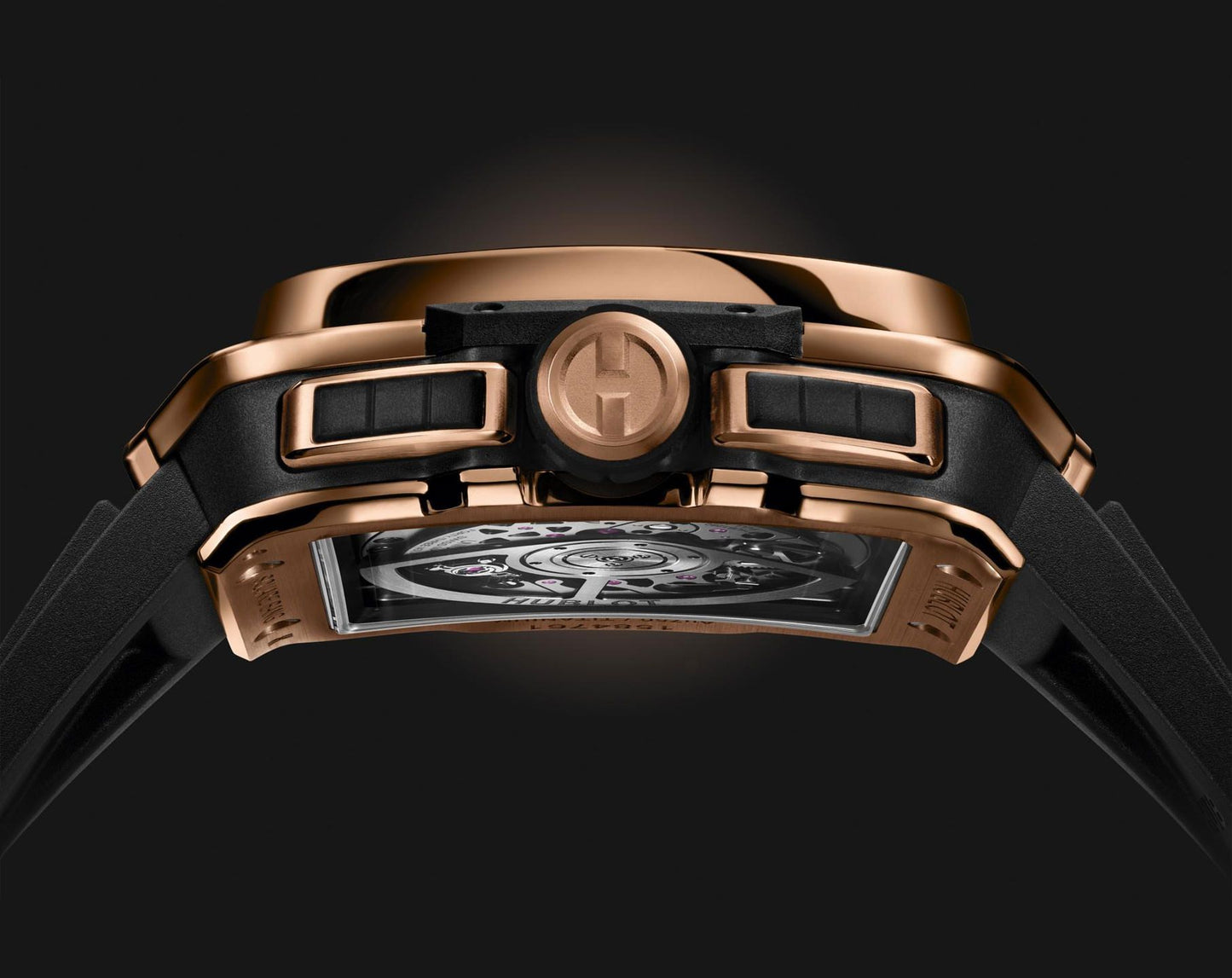 Hublot Square Bang Unico King Gold 42mm ( Ref: 821.OX.0180.RX ) Silicon Strap 1:1 Swiss Grade Men’s Watch