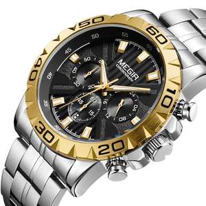 Megir MS2087GS-GD-1N3 Quartz Chronograph Stainless Steel Chain Men’s watch