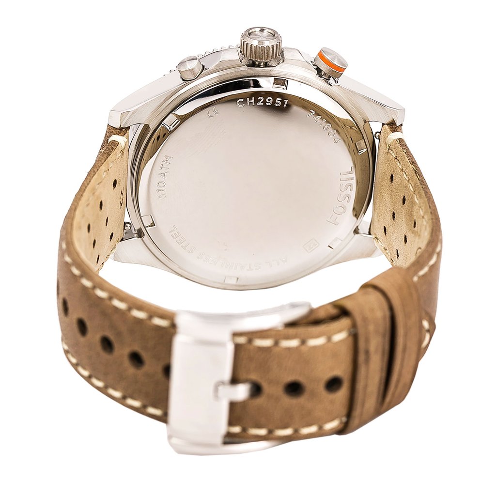 Fossil Wakefield CH2951 Chronograph Quartz Genuine Leather Strap Men’s Watch