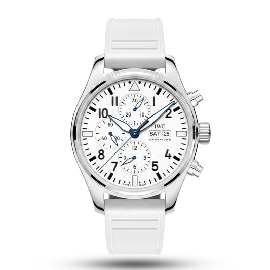 IWC Pilot’s "Le Petit Prince" Edition White Dial Automatic Stainless Steel Silicon Strap Euro Grade Men’s Watch