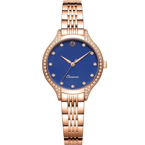 Megir MS7028 LCRE-2N0 Quartz Rosegold Stainless Steel chain Women’s watch