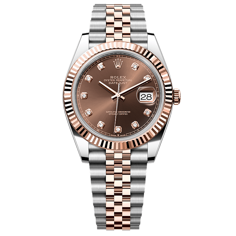 Rolex Datejust Oyster Perpetual Automatic Chocolate Dial Stainless Steel Jubilee Bracelet Men’s Watch