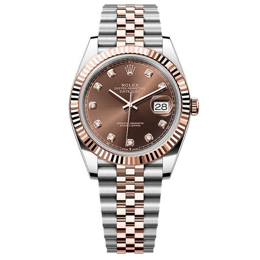 Rolex Datejust Oyster Perpetual Automatic Chocolate Dial Stainless Steel Jubilee Bracelet Men’s Watch