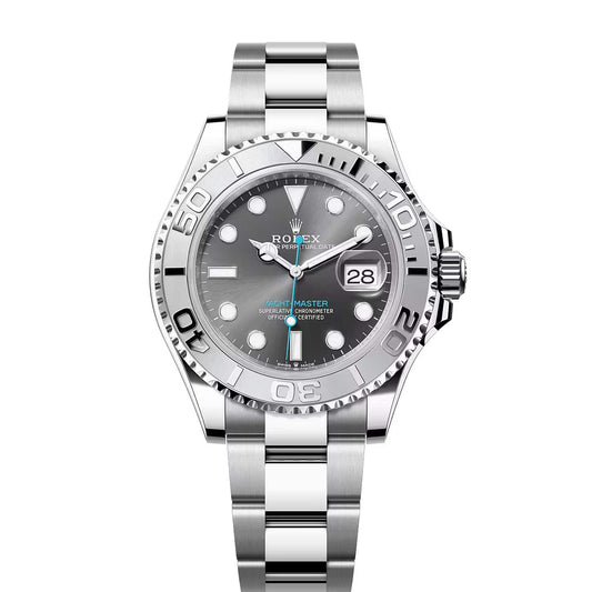 Rolex Yacht-Master Automatic Silver Color with Grey Dial Stainless Steel Chain Men’s Watch